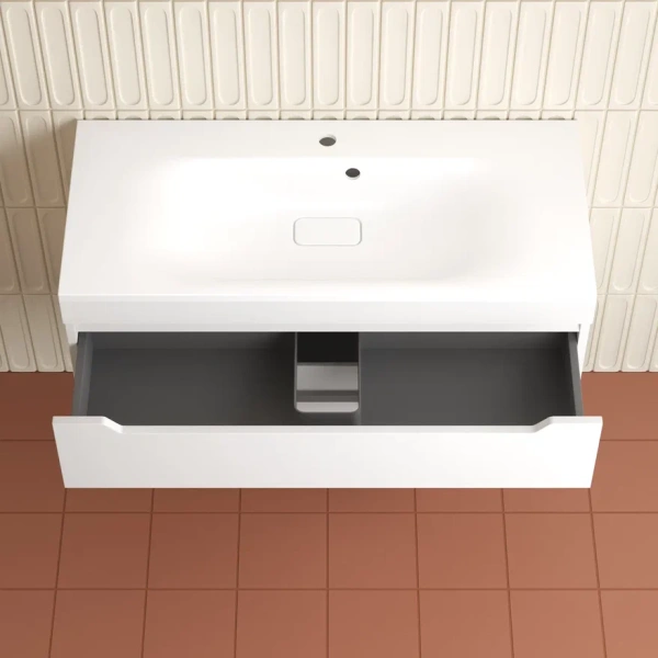 Тумба подвесная Style Line Остин 100 ЛС-00002407 белая фото