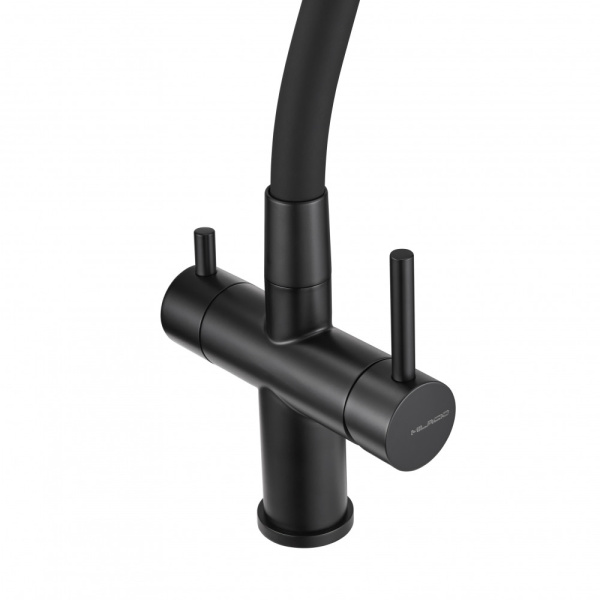 Смеситель для кухни под фильтр Milacio Ultra Naron MCU.560.TBB черный фото