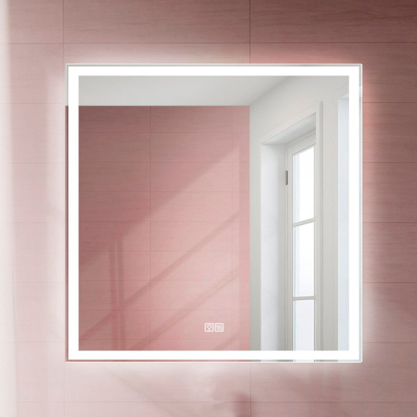 Зеркало Belbagno SPC-GRT-800-800-LED-TCH-WARM 80x80 с сенсорным выключателем фото