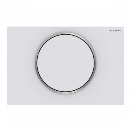 Смывная клавиша Geberit Sigma 10 115.758.JT.5 белая/хром фото