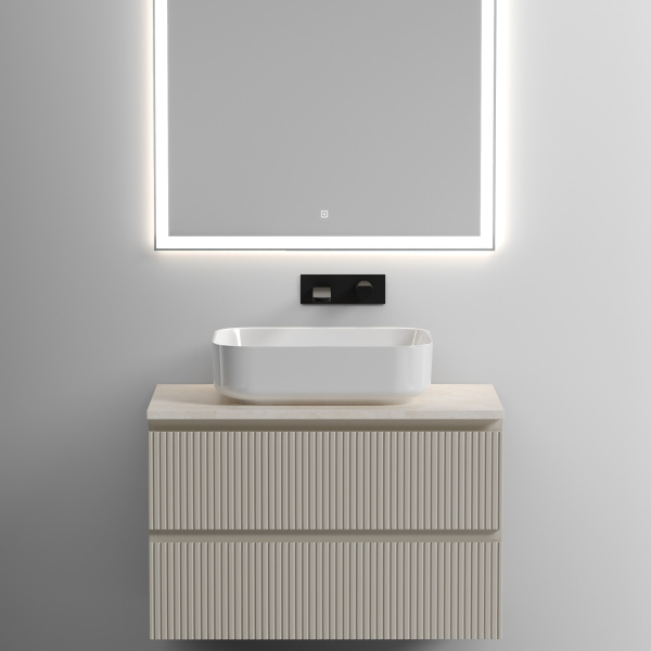 Столешница без отверстия под смеситель Sancos TT80A2 80 см, kreman фото