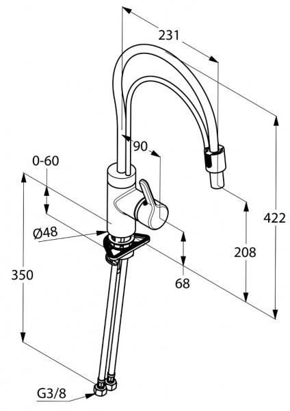 Смеситель для кухни Kludi Bingo Star 428590578 фото
