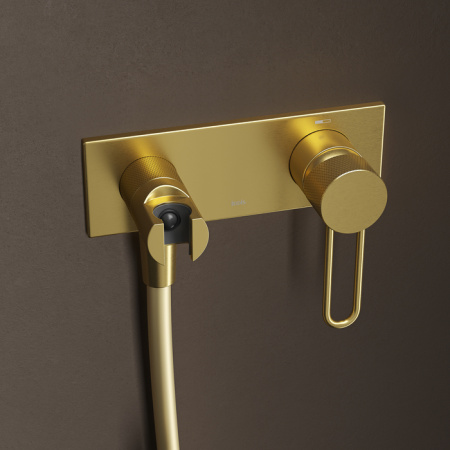 Гигиенический душ со смесителем Iddis Duna DUNMGV0i08 матовое золото фото