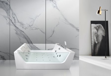 Акриловая гидромассажная ванна (джакузи) Cerutti SPA C-454 170x120 фото
