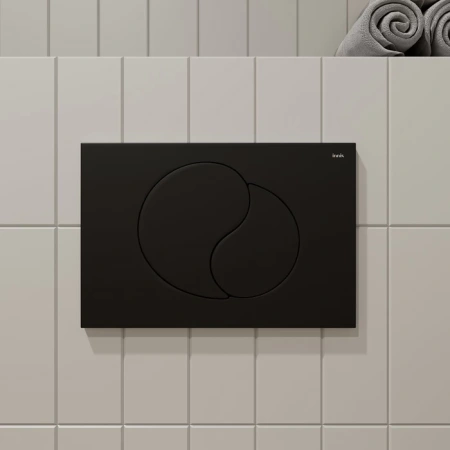 Клавиша смыва Iddis Unifix UNI02MBi77 черная матовая фото