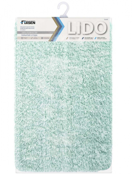 Коврик для ванной комнаты Fixsen Lido FX-3002T бирюзовый фото