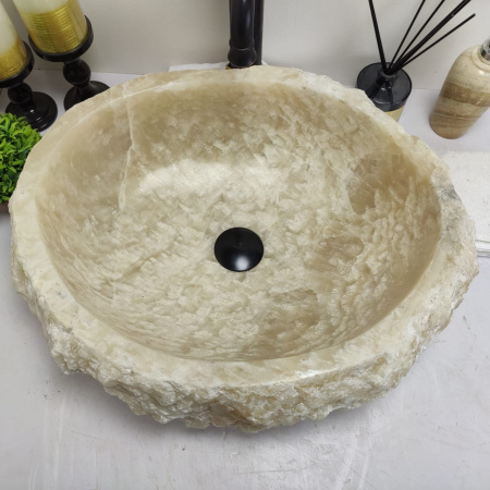 Накладная раковина из оникса Erozy Yellow EO-00453 (53*45*15см) фото