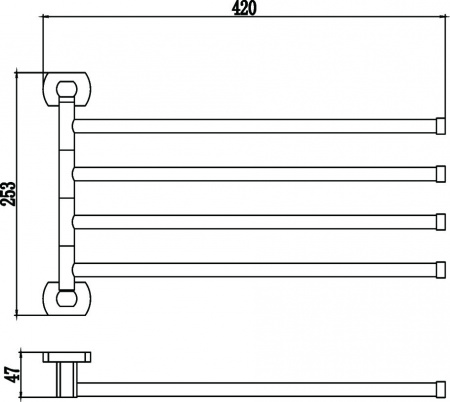 Полотенцедержатель Savol 99 S-009904 фото