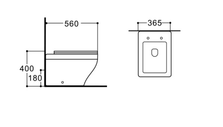 Унитаз приставной Aquatek Амадео AQ1964-00 с сиденьем фото