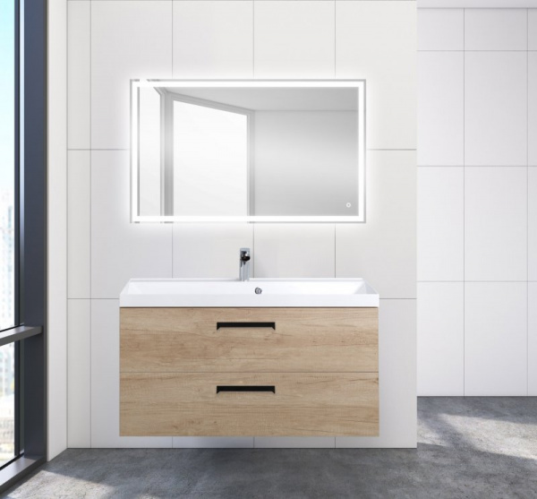 Тумба под раковину Belbagno Aurora AURORA-1000-2C-SO-RNN Rovere Nebrasca Nature фото