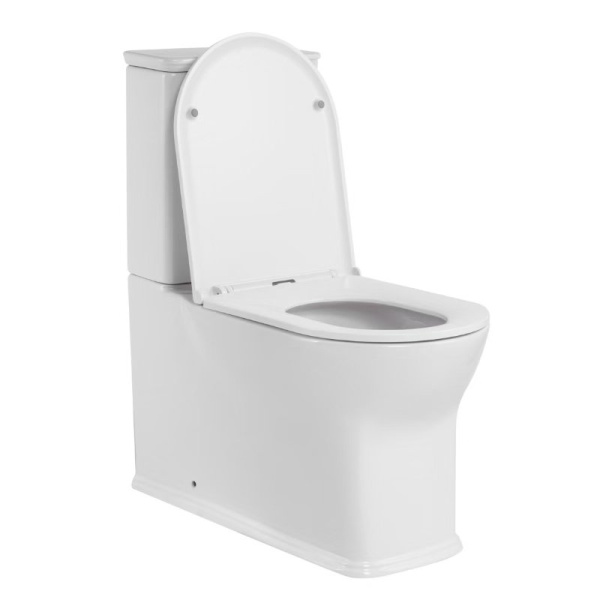 Унитаз напольный со смывом торнадо SantiLine SL-5042 с сиденьем фото