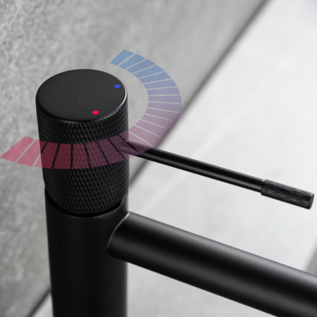 Смеситель для раковины Vincea Desire VBF-1D1MB черный матовый фото