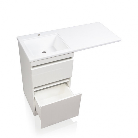 Тумба с раковиной Style Line Даллас 110 Люкс Plus белая фото