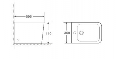 Биде напольное WeltWasser Gelbach GELBACH 003 GL-WT белый глянец фото