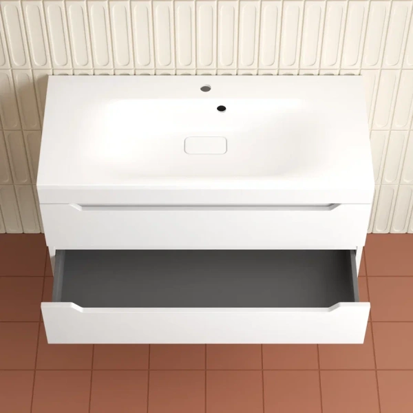 Тумба подвесная Style Line Остин 100 ЛС-00002407 белая фото