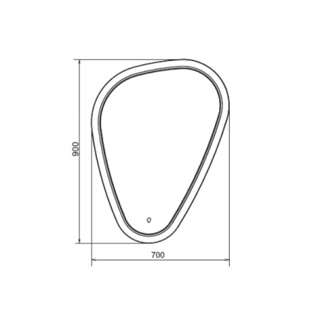 Зеркало Comforty Олеандр-70 светодиодная лента, сенсор фото