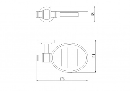 Мыльница настенная Savol 79 S-007959 фото