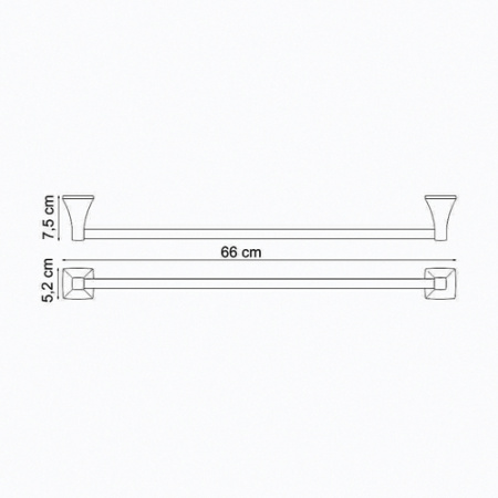 Полотенцедержатель WasserKRAFT Wern К-2530 66 см фото