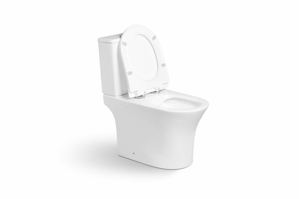 Унитаз напольный безободковый SantiLine SL-5022 с сиденьем фото