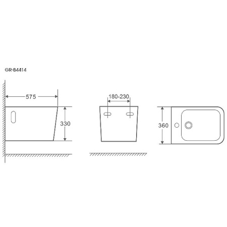 Биде подвесное Grossman GR-B4414 фото