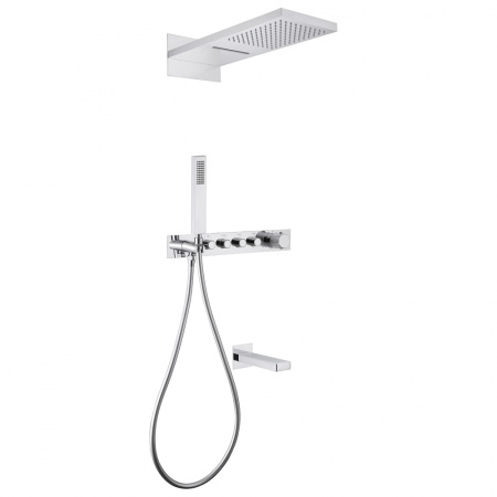 Душевая система скрытого монтажа Abber Rund AF8753 хром фото