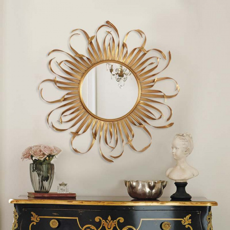 Зеркало в металлической раме Art-zerkalo Bavaro MH2202BS 85х85 фото