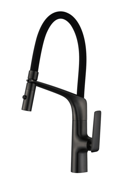 Смеситель для кухни Vincea VKF-115MB черный матовый фото