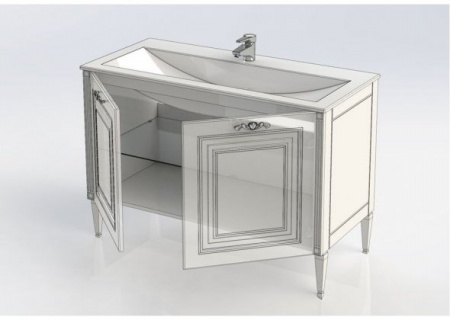 Тумба с раковиной Aquanet Паола 120 00213046 фото