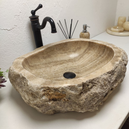 Накладная раковина из оникса Erozy Sunset EO-01268 (56*40*16) фото