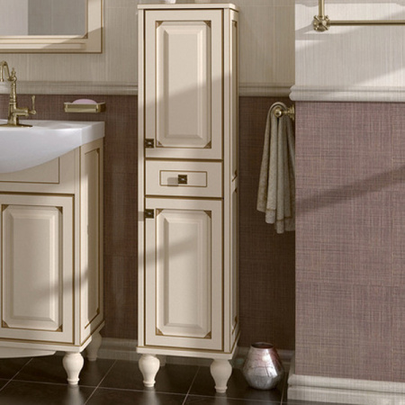 Шкаф-пенал ASB-Woodline Верона-30 9079 бежевый R фото