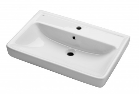 Тумба под раковину Bellezza Натали-60 белая/черная фото