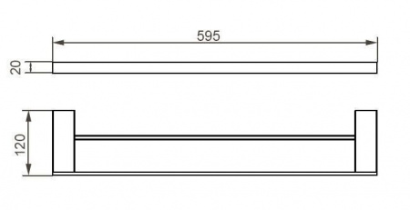 Полотенцедержатель Aquanet 5600 5624DMB фото