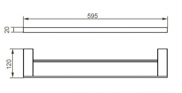 Полотенцедержатель Aquanet 5600 5624DMB фото