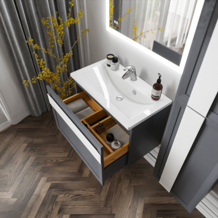 Тумба с раковиной Бриклаер Берлин 80 4627125416156 фото