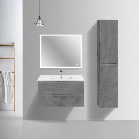 Тумба под раковину Vincea Mia Slim VMC-2MC900S1BT Beton 90 см фото