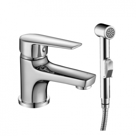 Смеситель для раковины с гигиеническим душем Rossinka S S35-15 фото