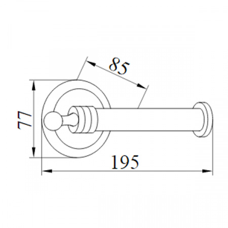 Держатель для туалетной бумаги Boheme Hermitage Chrome 10395 фото