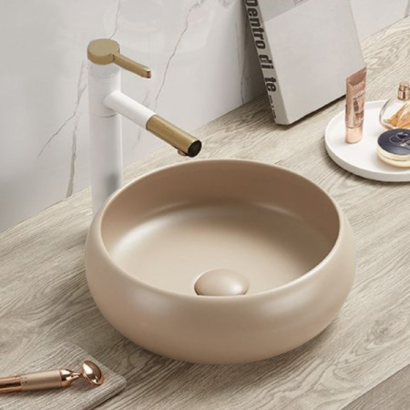 Накладная раковина Comforty 113MC 00-00012227 36x36 капучино матовый фото