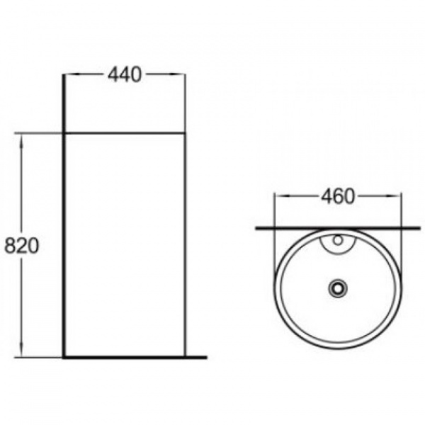 Напольная раковина SantiLine SL-4003 46x44 фото
