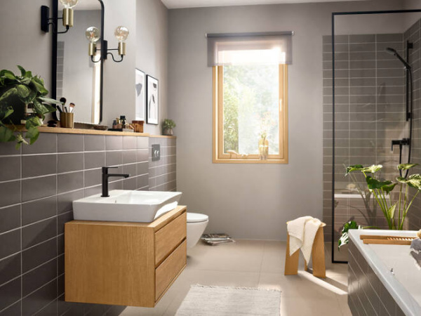 Смеситель для душа Hansgrohe Rebris E 72650670 черный матовый фото