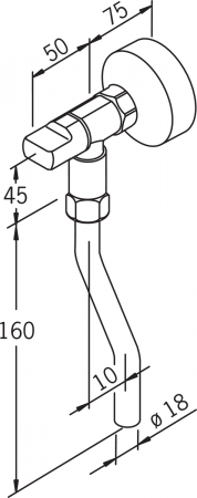 Смывное устройство для писсуара Oras 190 фото