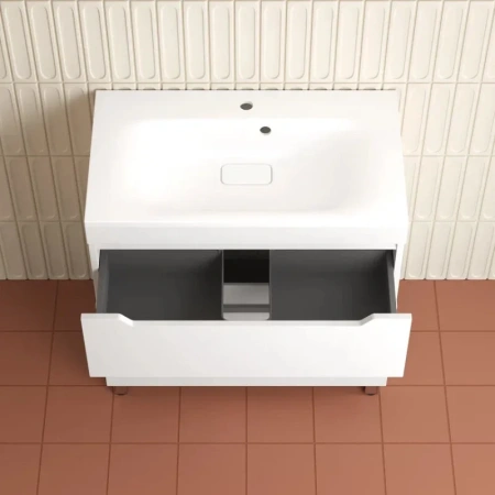 Тумба напольная Style Line Остин 80 ЛС-00002393 белая фото