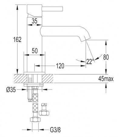 Cмеситель для раковины Omnires Y Y1210NGL золото фото