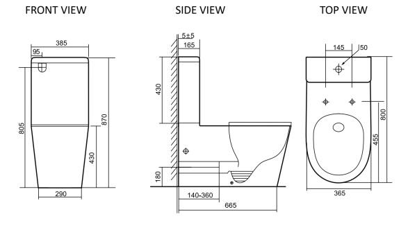 Унитаз-компакт для инвалидов SantiLine SL-3010 с сиденьем фото
