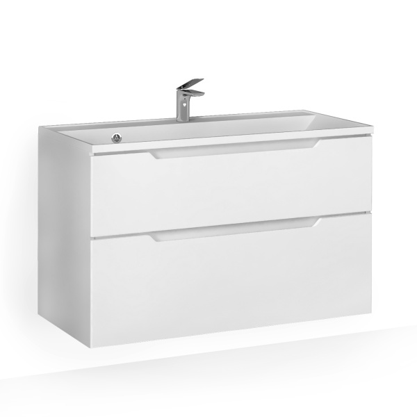 Тумба с раковиной Raval Wector 100 Wct.01.100/P/W/MD фото