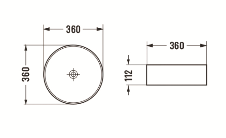 Накладная раковина из стекла CeramaLux GL05 36x36 золото фото