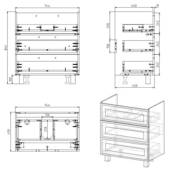 Тумба с раковиной Alvaro Banos Barcelona maximo 8400.1200 фото