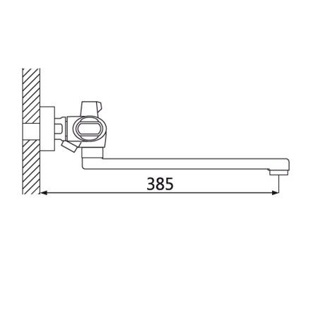 Смеситель для ванны с душем Oute T72 T7223 фото