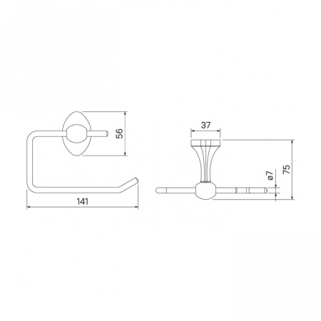 Держатель для туалетной бумаги Iddis Male MALSS00i43 фото