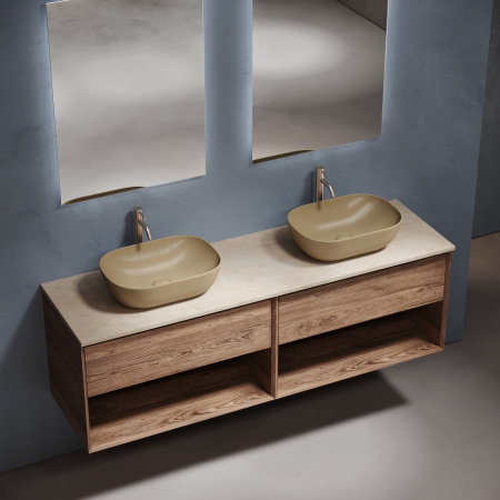 Столешница с отверстием под смеситель Sancos TT160A2X 160 см, Kreman фото